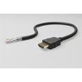 Goobay HDMI 1.4 Kabel med Ethernet - Guldbelagt - 0.5m - Sort