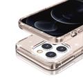 iPhone 15 Pro Max Stylish Glitter Series Hybrid Cover - Guld