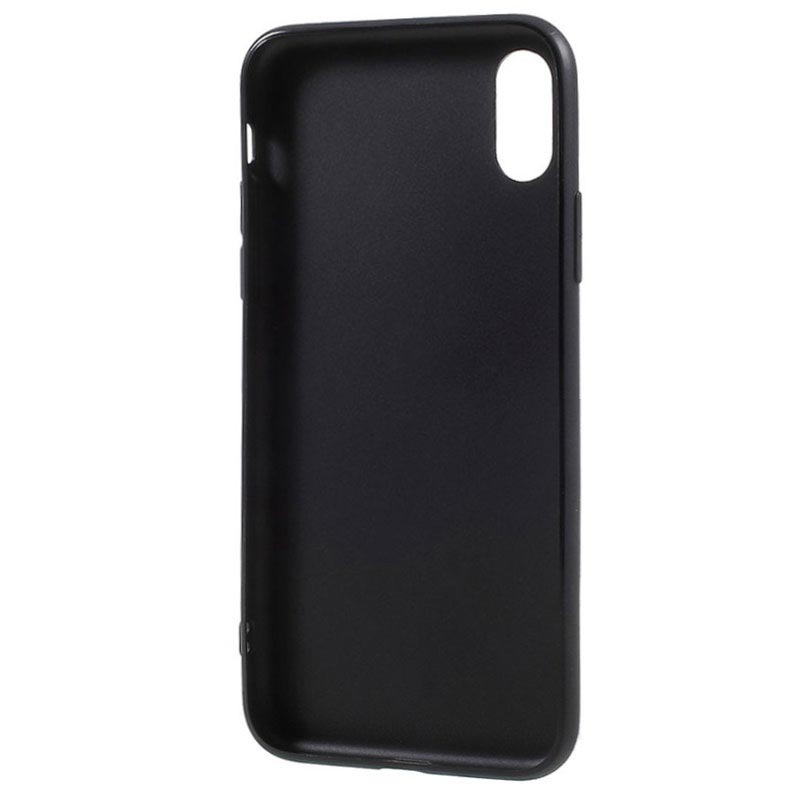 Iphone X Iphone Xs Anti Fingeraftryk Mat Tpu Cover Sort