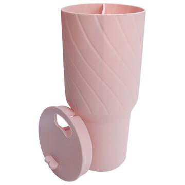 Silikoneforing med 2 rum til Stanley Tumbler 40 oz - BPA-fri - Pink