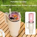 Silikoneforing med 2 rum til Stanley Tumbler 40 oz - BPA-fri - Pink