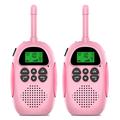 2 stk. DJ100 Walkie Talkie legetøj til børn Interphone Mini håndholdt transceiver 3 km rækkevidde UHF-radio med nøglesnor