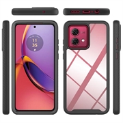 Motorola Moto G84 360 Beskyttelse Cover - Blå / Klar