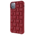 iPhone 11 Pro 3D Kubedesign Silikone Cover - Rød