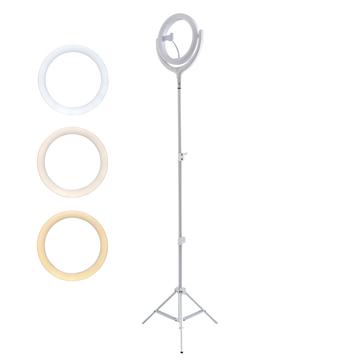 4smarts LoomiPod Selfie Ring Lys / Gulvlampe - Hvid