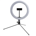 4smarts LoomiPod XL & Mini Selfie Tripod m. LED Ring Lys - 2800-7200 K