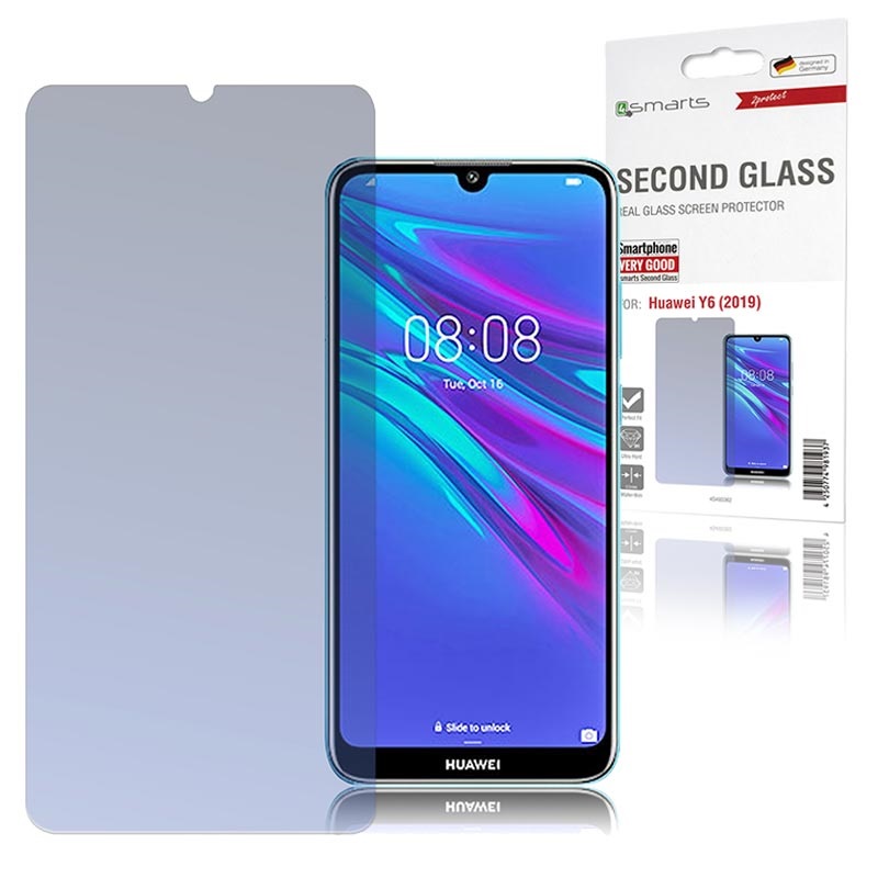 4smarts Second Glass Huawei Y6 (2019) HD Hærdet Glas