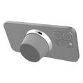 4smarts SoundForce vandtæt Bluetooth-højttaler - MagSafe-kompatibel - Sølv / grå