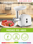 Mesko MS 4805 Kødhakker (Open Box - Fantastisk stand)