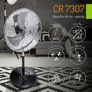 Camry CR 7307 Stand Fan 45cm - velocity