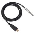 6.35mm jack til guitar-USB-lydkabel - 2m