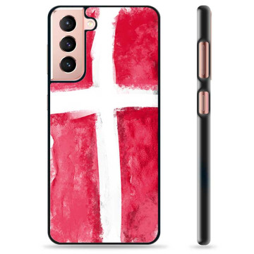 Samsung Galaxy S21 5G Beskyttelsescover - Dansk Flag