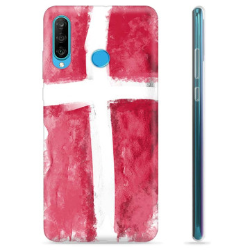 Huawei P30 Lite TPU Cover - Dansk Flag