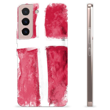 Samsung Galaxy S22 5G TPU Etui - Dansk Flag