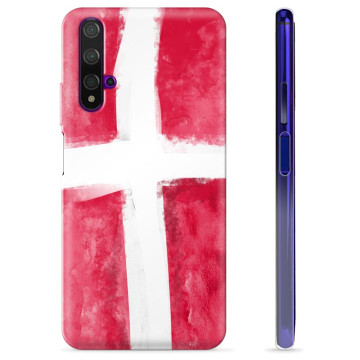 Huawei Nova 5T TPU Cover - Dansk Flag