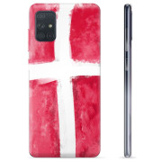 Samsung Galaxy A71 TPU Cover - Dansk Flag