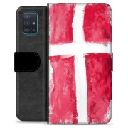 Samsung Galaxy A51 Premium Flip Cover med Pung - Dansk Flag