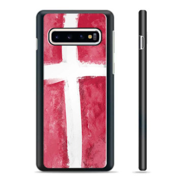 Samsung Galaxy S10+ Beskyttelsescover - Dansk Flag