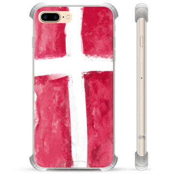 iPhone 7 Plus / iPhone 8 Plus Hybrid-etui - Dansk Flag