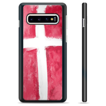 Samsung Galaxy S10 Beskyttelsescover - Dansk Flag