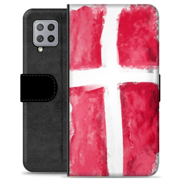 Samsung Galaxy A42 5G Premium Flip Cover med Pung - Dansk Flag