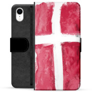 iPhone XR Premium Flip Cover med Pung - Dansk Flag