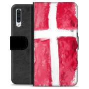 Samsung Galaxy A50 Premium Flip Cover med Pung - Dansk Flag