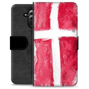 Huawei Mate 20 Lite Premium Flip Cover med Pung - Dansk Flag