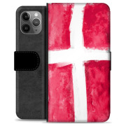 iPhone 11 Pro Max Premium Flip Cover med Pung - Dansk Flag