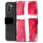 Samsung Galaxy Note10 Premium Flip Cover med Pung - Dansk Flag