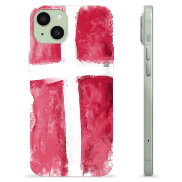 iPhone 15 Plus TPU Cover - Dansk Flag