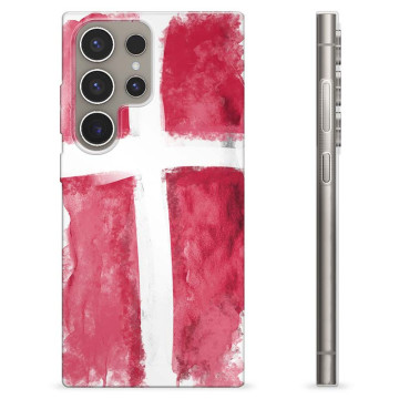 Samsung Galaxy S24 Ultra TPU Etui - Dansk Flag