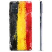 Samsung Galaxy A71 TPU Cover - Tysk Flag