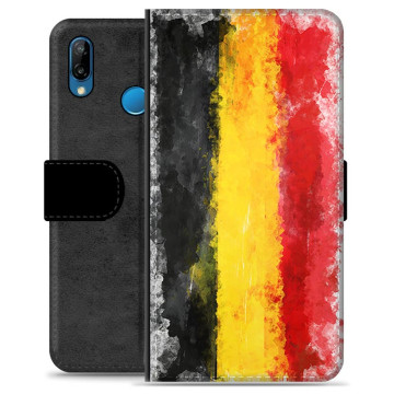 Huawei P30 Lite Premium Flip Cover med Pung - Tysk Flag