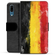 Huawei P20 Premium Flip Cover med Pung - Tysk Flag