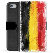 iPhone 6 / 6S Premium Flip Cover med Pung - Tysk Flag