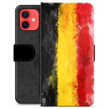 iPhone 12 mini Premium Flip Cover med Pung - Tysk Flag