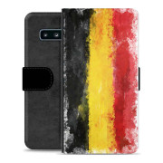 Samsung Galaxy S10+ Premium Flip Cover med Pung - Tysk Flag