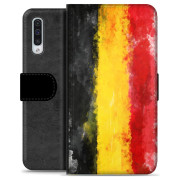 Samsung Galaxy A50 Premium Flip Cover med Pung - Tysk Flag