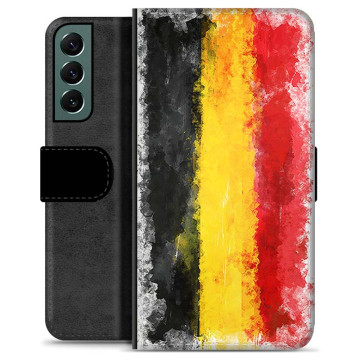 Samsung Galaxy S22+ 5G Premium Flip Cover med Pung - Tysk Flag