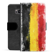 Samsung Galaxy S8 Premium Flip Cover med Pung - Tysk Flag