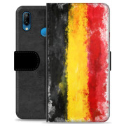 Huawei P20 Lite Premium Flip Cover med Pung - Tysk Flag