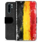 Huawei P30 Pro Premium Flip Cover med Pung - Tysk Flag