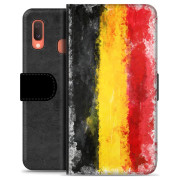 Samsung Galaxy A20e Premium Flip Cover med Pung - Tysk Flag