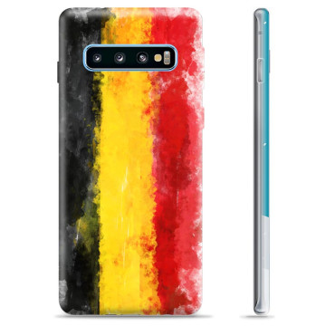 Samsung Galaxy S10 TPU Cover - Tysk Flag