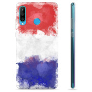 Huawei P30 Lite TPU Cover - Fransk Flag