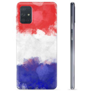 Samsung Galaxy A71 TPU Cover - Fransk Flag