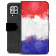 Samsung Galaxy A42 5G Premium Flip Cover med Pung - Fransk Flag