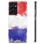 Samsung Galaxy S21 Ultra 5G TPU Cover - Fransk Flag