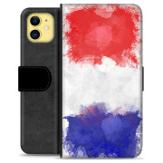 iPhone 11 Premium Flip Cover med Pung - Fransk Flag